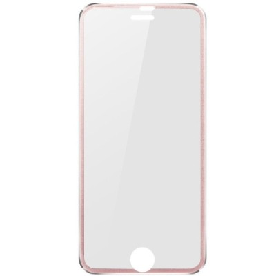 Apple iPhone 7 ir Apple iPhone 8 „Calans“ 9H Tempered Glass sustiprintos apsaugos rožinis pilnai dengiantis apsauginis ekrano st