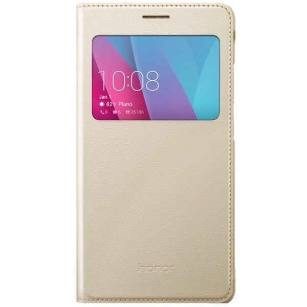 „Huawei“ Smart Flip Cover atverčiamas dėklas - auksinis (Honor 5x)