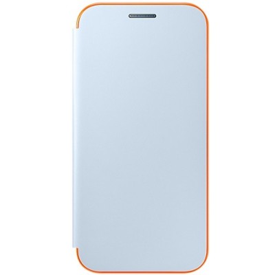 Samsung Galaxy A3 (2017) A320 originalus Neon Flip Cover EF-FA320 atverčiamas šviesiai mėlynas odinis dėklas - piniginė / Prieda