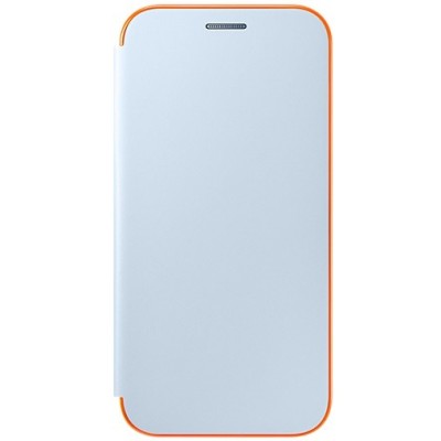 Samsung Galaxy A5 (2017) A520 originalus Neon Flip Cover EF-FA520 atverčiamas šviesiai mėlynas odinis dėklas - piniginė / Prieda