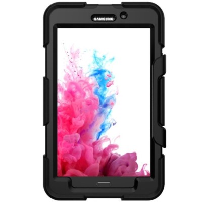 Samsung Galaxy Tab A 7.0 2016 (T280, T285) sustiprintos apsaugos dėklas - juodas - nugarėlė / Priedai.lt