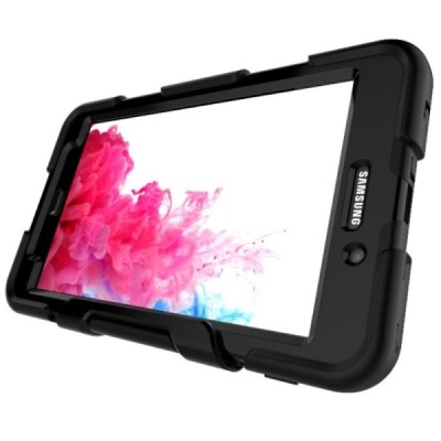 Samsung Galaxy Tab A 7.0 2016 (T280, T285) sustiprintos apsaugos dėklas - juodas - nugarėlė / Priedai.lt
