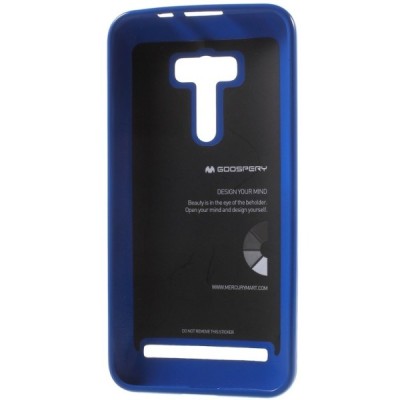 Asus Zenfone Selfie (ZD551KL) tamsiai mėlynas Mercury kieto silikono (TPU) dėklas / Priedai.lt