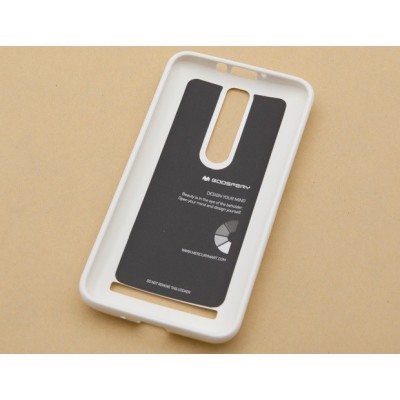 Asus Zenfone 2 5.5 (ZE550ML, ZE551ML) baltas Mercury kieto silikono (TPU) dėklas / Priedai.lt