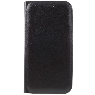 Samsung Galaxy A5 2017 (A520) juodas odinis atverčiamas Smart Wallet dėklas - piniginė / Priedai.lt