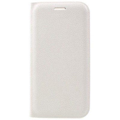 Samsung Galaxy A3 2017 (A320) baltas odinis atverčiamas Smart Wallet dėklas - piniginė / Priedai.lt