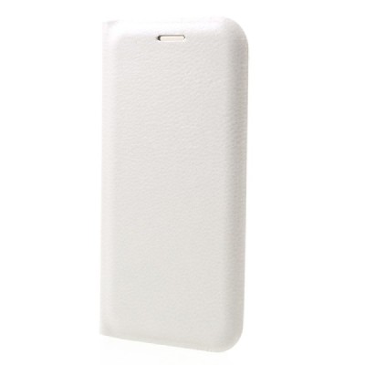 Samsung Galaxy A3 2017 (A320) baltas odinis atverčiamas Smart Wallet dėklas - piniginė / Priedai.lt