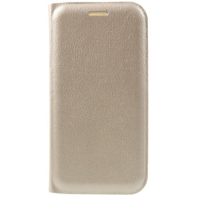 Samsung Galaxy A3 2017 (A320) auksinis odinis atverčiamas Smart Wallet dėklas - piniginė / Priedai.lt