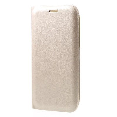 Samsung Galaxy A3 2017 (A320) auksinis odinis atverčiamas Smart Wallet dėklas - piniginė / Priedai.lt