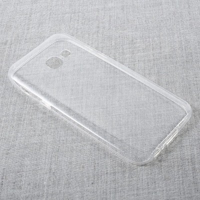 Samsung Galaxy A3 2017 (A320) skaidrus (permatomas) kieto silikono TPU ploniausias pasaulyje bespalvis dėklas / Priedai.lt