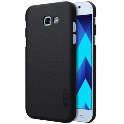 Samsung Galaxy A5 2017 (A520) Nillkin Frosted Shield juodas plastikinis dėklas / Priedai.lt