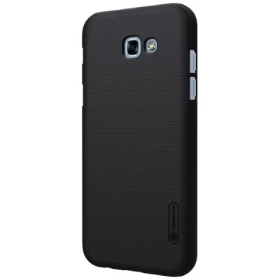 Samsung Galaxy A5 2017 (A520) Nillkin Frosted Shield juodas plastikinis dėklas / Priedai.lt