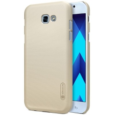 Samsung Galaxy A5 2017 (A520) Nillkin Frosted Shield auksinis plastikinis dėklas / Priedai.lt