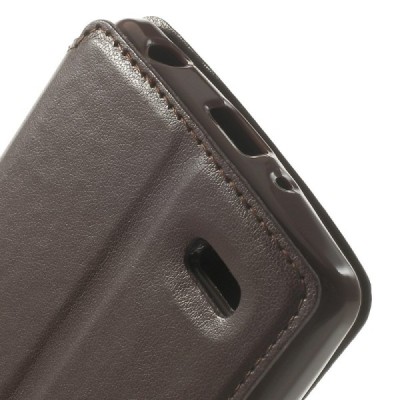 Roar Noble atverčiamas LG G3 S D722 tamsiai rudas odinis dėklas / Priedai.lt
