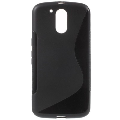 Motorola Moto G4, Moto G4 Plus kieto silikono TPU juodas dėklas - nugarėlė / Priedai.lt