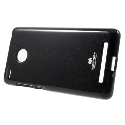 Xiaomi Redmi 3s Mercury juodas kieto silikono TPU dėklas - nugarėlė / Priedai.lt