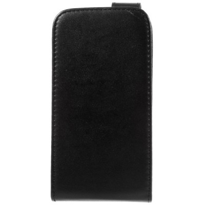 Atverčiamas odinis LG K3 (K100) juodas dėklas (dėkliukas) / Priedai.lt