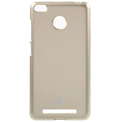 Xiaomi Redmi 3s Mercury auksinis kieto silikono TPU dėklas - nugarėlė / Priedai.lt
