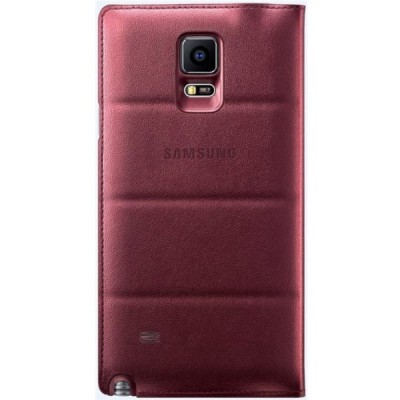 Samsung Galaxy Note 4 N910 originalus Flip Wallet atverčiamas bordo odinis dėklas / Priedai.lt