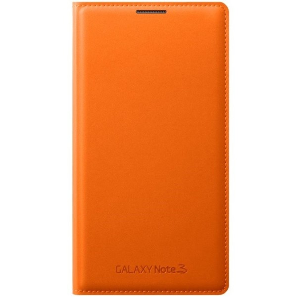 „Samsung“ Flip Wallet atverčiamas dėklas - oranžinis (Galaxy Note 3)