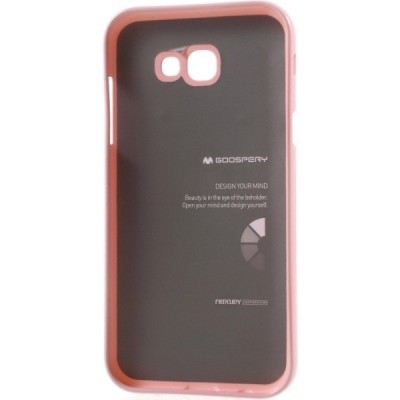 Samsung Galaxy A3 2017 (A320) Mercury šviesiai rožinis kieto silikono TPU dėklas - nugarėlė / Priedai.lt