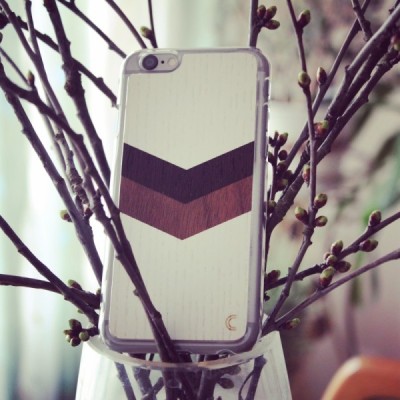 Apple iPhone 6 (6s) „Crafted Cover“ Sparnai natūralaus medžio dėklas (šviesus medis) / Priedai.lt