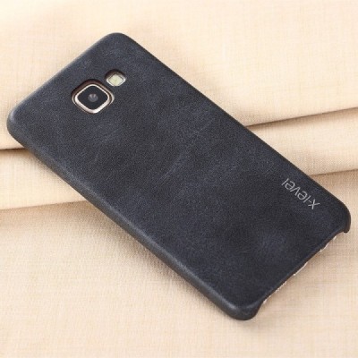 „X-Level“ Vintage Classic serijos Samsung Galaxy A5 2016 (A510) juodas odinis dėklas - nugarėlė / Priedai.lt