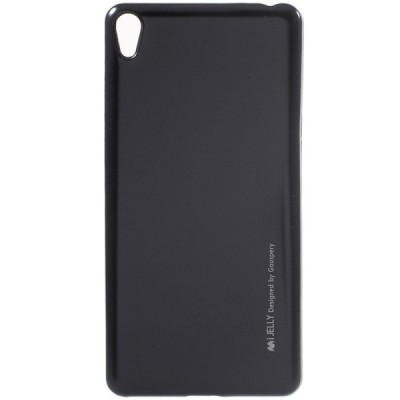 Sony Xperia E5 Mercury juodas kieto silikono tpu dėklas - nugarėlė / Priedai.lt