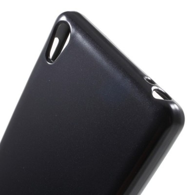 Sony Xperia E5 Mercury juodas kieto silikono tpu dėklas - nugarėlė / Priedai.lt
