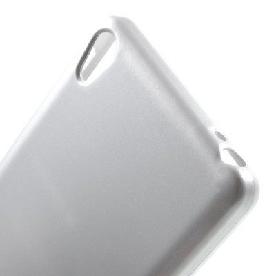 Sony Xperia E5 Mercury baltas kieto silikono tpu dėklas - nugarėlė / Priedai.lt