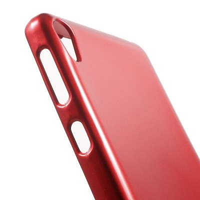 Sony Xperia E5 Mercury raudonas kieto silikono tpu dėklas - nugarėlė / Priedai.lt