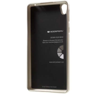 Sony Xperia E5 Mercury auksinis kieto silikono tpu dėklas - nugarėlė / Priedai.lt