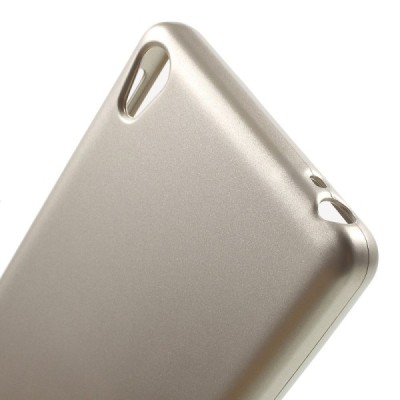Sony Xperia E5 Mercury auksinis kieto silikono tpu dėklas - nugarėlė / Priedai.lt
