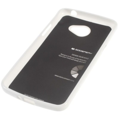 LG K5 (X220DSH) baltas Mercury kieto silikono (TPU) dėklas - nugarėlė / Priedai.lt