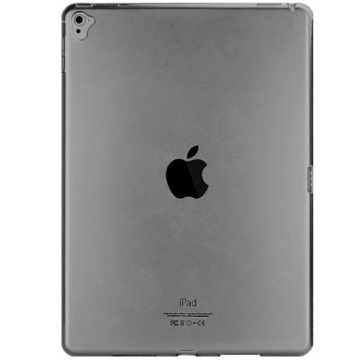 Apple iPad Pro 9.7 kieto silikono TPU skaidrus, pilkas dėklas - nugarėlė / Priedai.lt