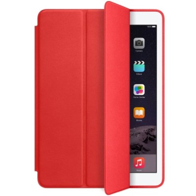 Apple iPad Pro 12.9" atverčiamas smart case raudonas odinis dėklas - knygutė / Priedai.lt