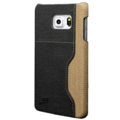 „Vintage“ Leather Samsung Galaxy S6 (G920) pilkas odinis dėklas - nugarėlė su kišenėle kortelėms / Priedai.lt