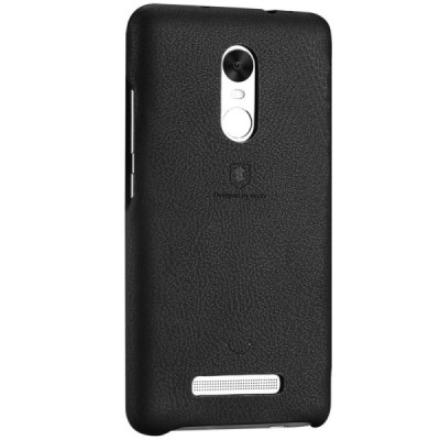 „Lenuo“ Soft Slim serijos Xiaomi Redmi Note 3 ir Xiaomi Redmi Note 3 Pro juodas odinis dėklas - nugarėlė / Priedai.lt