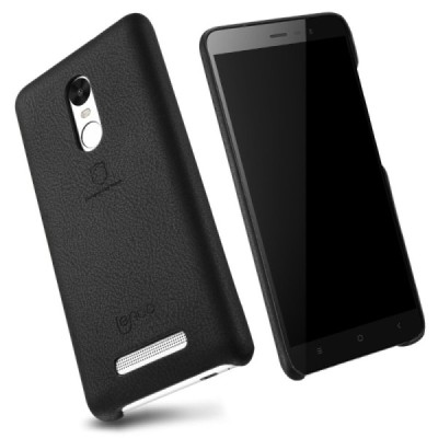 „Lenuo“ Soft Slim serijos Xiaomi Redmi Note 3 ir Xiaomi Redmi Note 3 Pro juodas odinis dėklas - nugarėlė / Priedai.lt