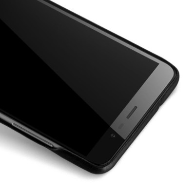 „Lenuo“ Soft Slim serijos Xiaomi Redmi Note 3 ir Xiaomi Redmi Note 3 Pro juodas odinis dėklas - nugarėlė / Priedai.lt