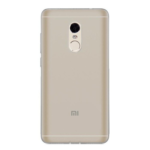 Ploniausias TPU skaidrus dėklas - pilkas (Redmi Note 4)