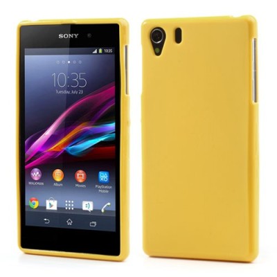 „Jelly Case“ Sony Xperia Z1 geltonas silikoninis dėklas / Priedai.lt