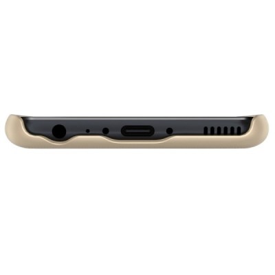 Huawei P10 Nillkin Frosted Shield auksinis plastikinis dėklas + apsauginė ekrano plėvelė / Priedai.lt