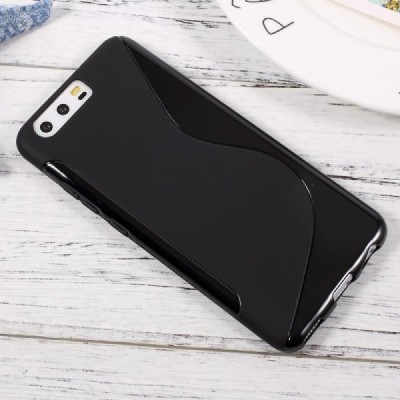 Huawei P10 kieto silikono TPU juodas dėklas - nugarėlė / Priedai.lt