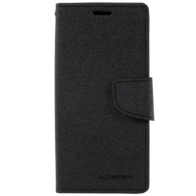 Samsung Galaxy S8 (G950) Mercury juodas atverčiamas dėklas - piniginė / Priedai.lt