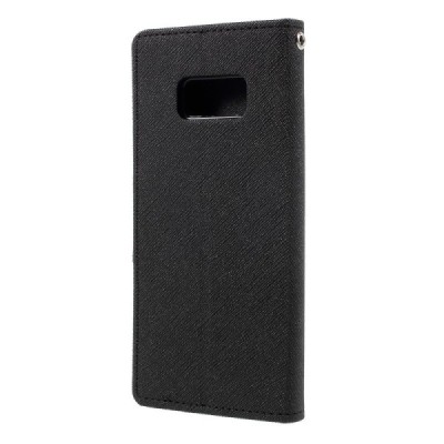 Samsung Galaxy S8 (G950) Mercury juodas atverčiamas dėklas - piniginė / Priedai.lt