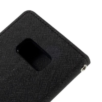 Samsung Galaxy S8 (G950) Mercury juodas atverčiamas dėklas - piniginė / Priedai.lt