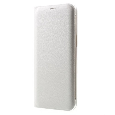 Samsung Galaxy S8+ (G955) baltas odinis atverčiamas Smart Wallet dėklas - piniginė / Priedai.lt