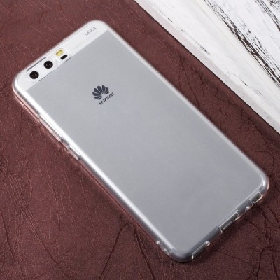 Huawei P10 Plus skaidrus (permatomas) kieto silikono TPU ploniausias pasaulyje bespalvis dėklas / Priedai.lt