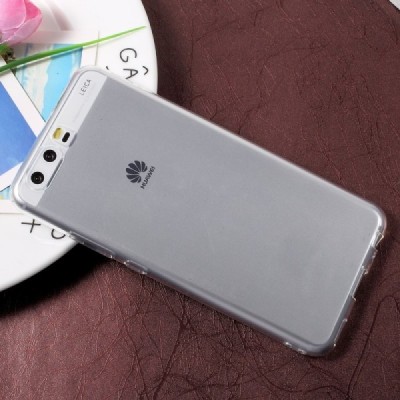 Huawei P10 Plus skaidrus (permatomas) kieto silikono TPU ploniausias pasaulyje bespalvis dėklas / Priedai.lt